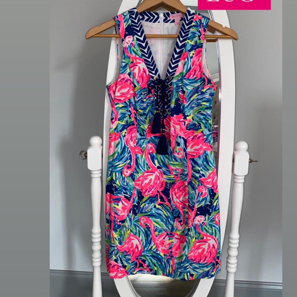 Lilly Pulitzer Flamingo Beach Size 0 dress